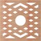 Ekena Millwork Chevron Wood Fretwork Pierced Ceiling Medallion, Cherry, 24"OD x 6 1/4"ID x 3/8"T CMWP24X24X0375CHCH - alternate 2